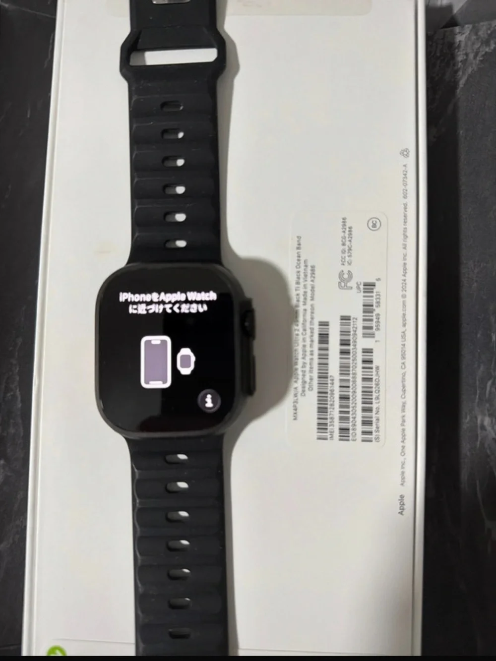 Apple ultra 2 Black Smartwatch with Black Silicone Band